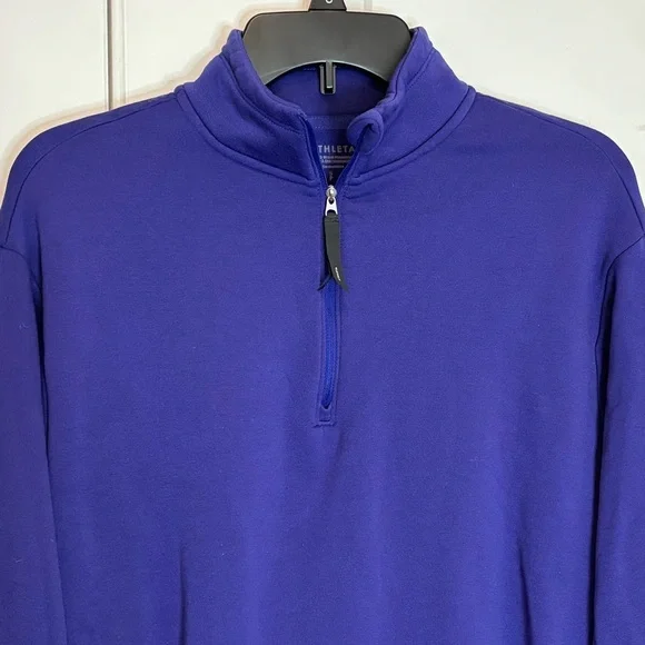 Athleta Altitude Polartec Half Zip Pullover Sweatshirt Noble Blue Purple S - Picture 3 of 13